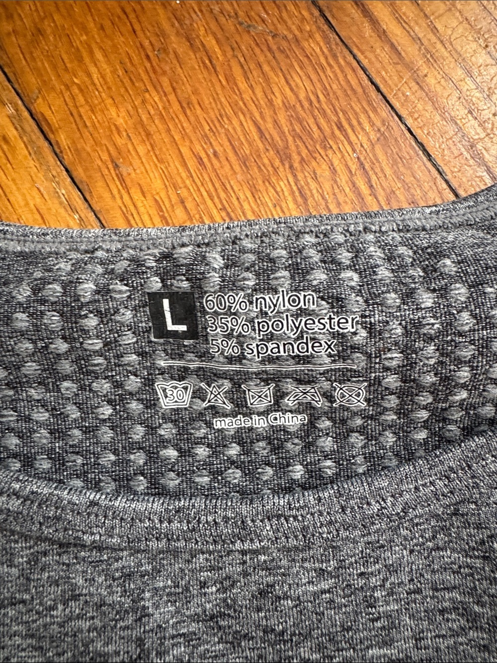 Seamless Active Crop Top - Gray - Picture 3 of 3